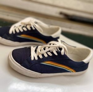 7.5 Madewell rainbow canvas sneakers